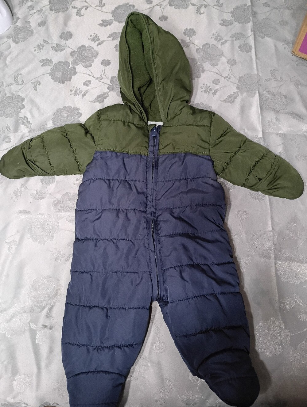 Old Navy Olive Green Baby Snowsuit